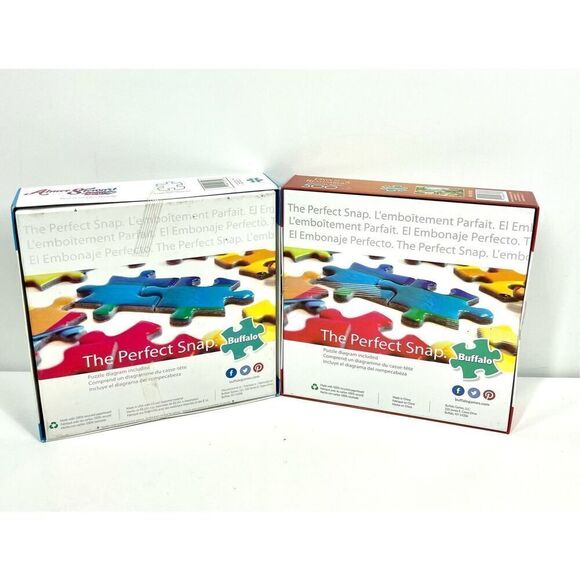 Buffalo Puzzles Aimee Stewart Beachcomber’s Bounty 1000pc Days To Remember 500pc - Picture 2 of 2